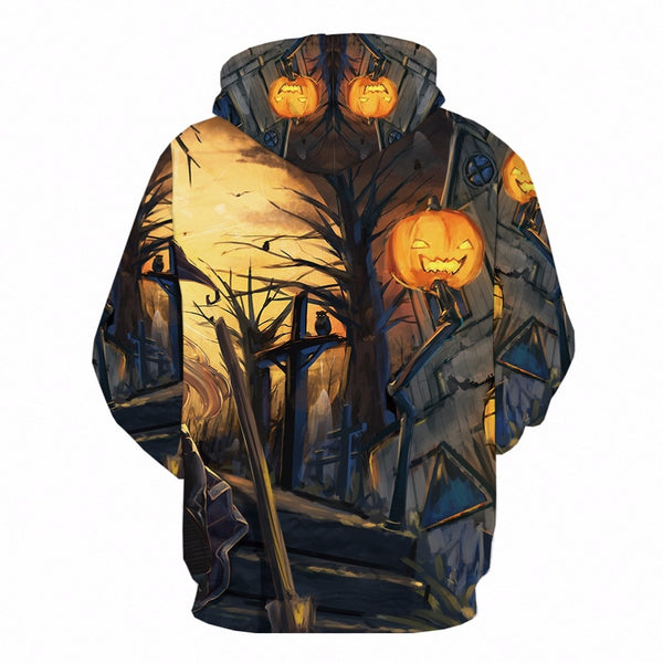 Halloween Pumpkin 3d Print Party Moon Sweatshirt | Vimost Shop.