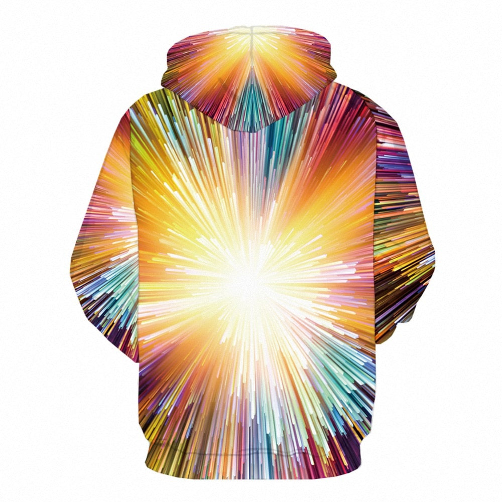 Men Winter Vortex Hypnosis Colorful Style 3D Printed Hoodie | Vimost Shop.