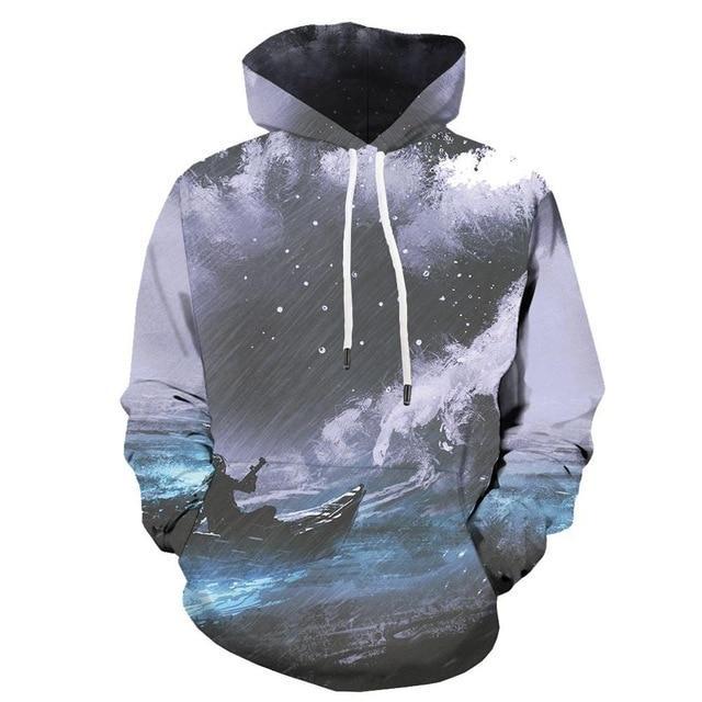 Men Abstract Graffiti 3D Print Colorful Hoodies | Vimost Shop.