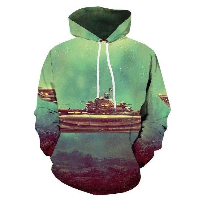Men Abstract Graffiti 3D Print Colorful Hoodies | Vimost Shop.