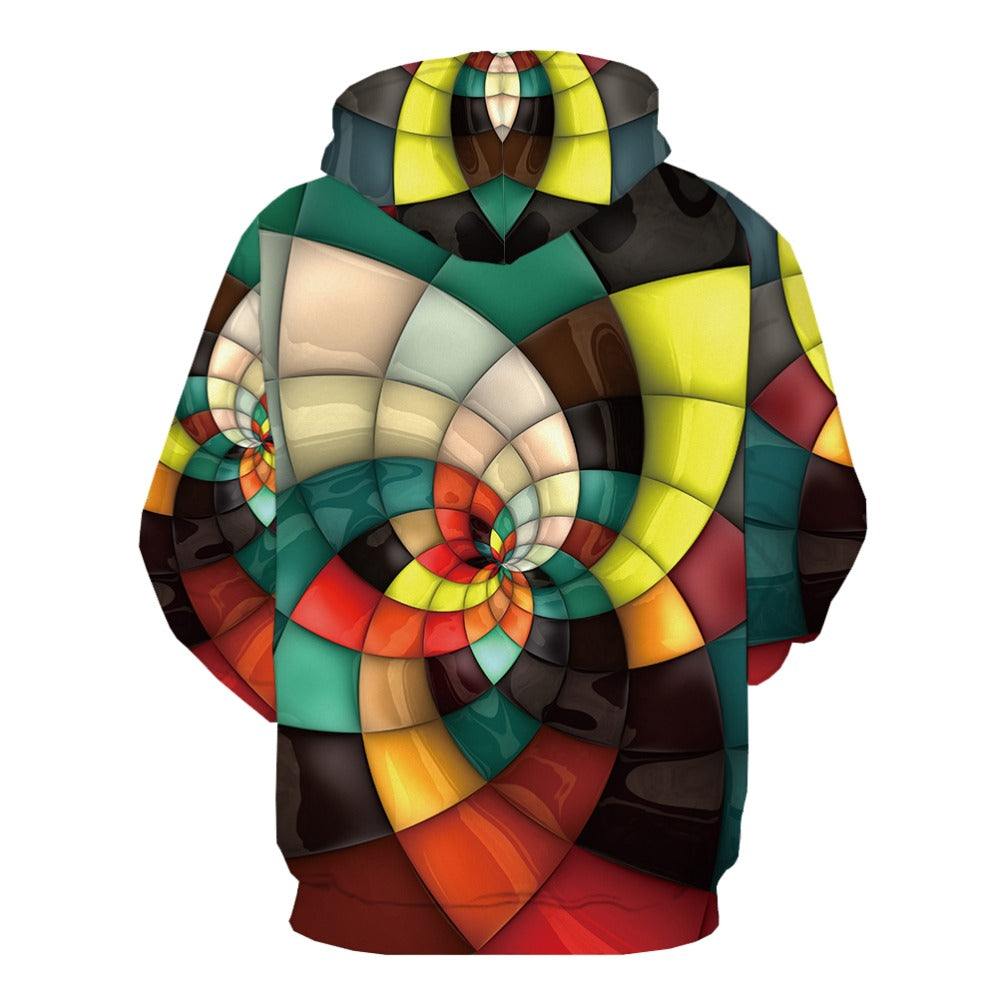 Men Abstract Graffiti 3D Print Colorful Hoodies | Vimost Shop.