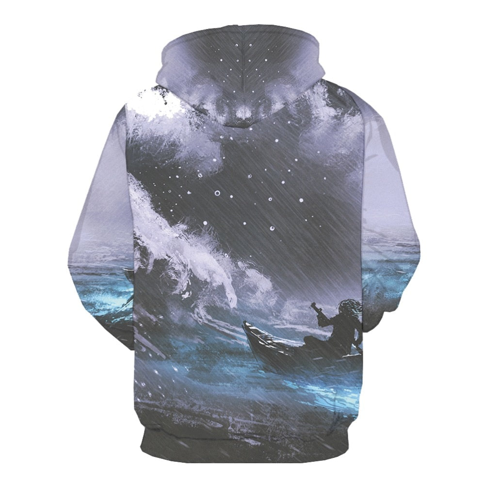 Men Abstract Graffiti 3D Print Colorful Hoodies | Vimost Shop.