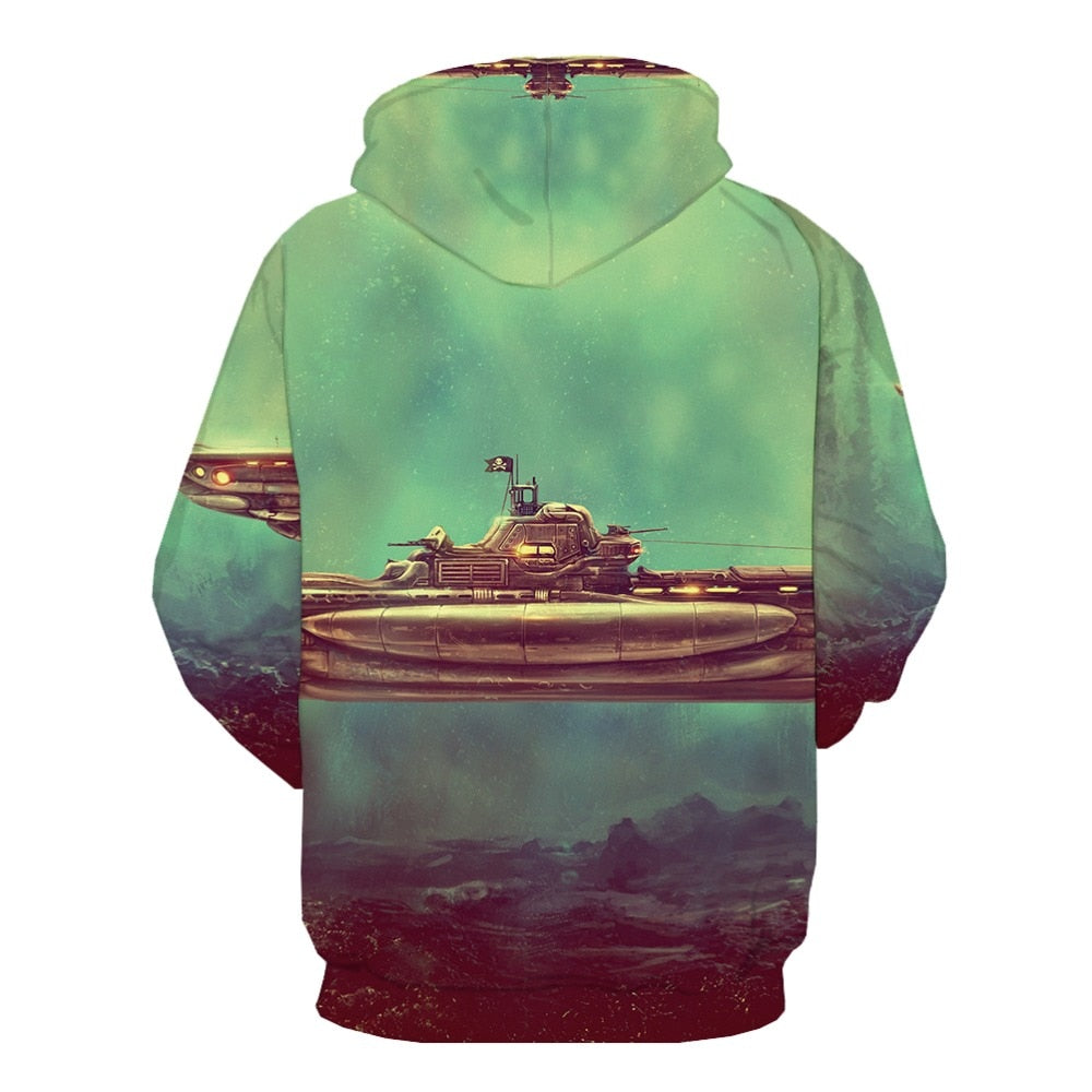 Men Abstract Graffiti 3D Print Colorful Hoodies | Vimost Shop.