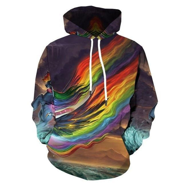 Men Winter Vortex Hypnosis Colorful Style 3D Printed Hoodie | Vimost Shop.