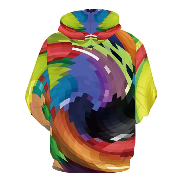Men Cube  3d Colorful 3D Print Geometric Hoodie | Vimost Shop.