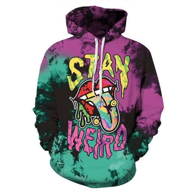 New Funny 3D Cool Punk Hipster Alien Hoodies | Vimost Shop.