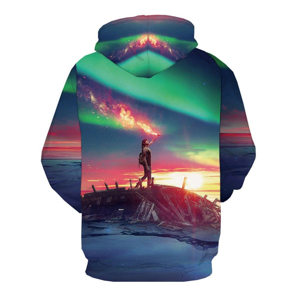 Anime Flame  3d Colorful Casual Long Sleeve   Hoodies | Vimost Shop.