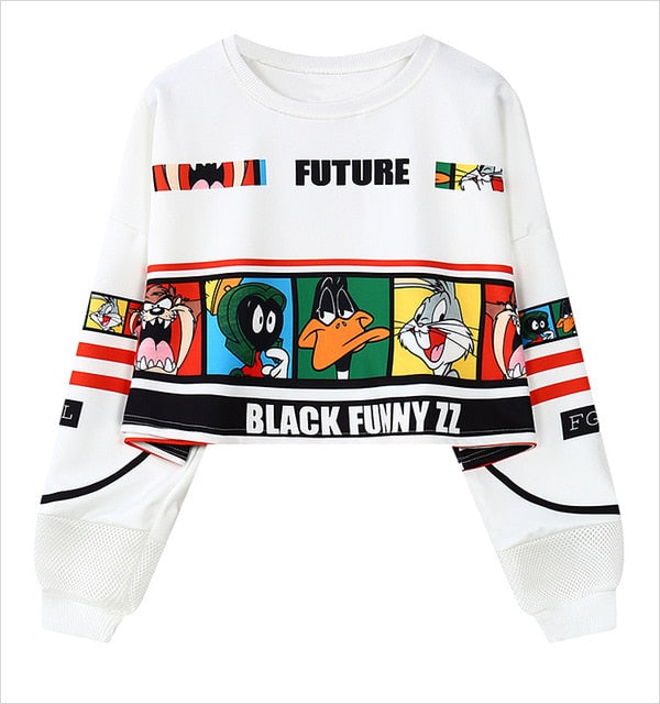 Women Femme Cartoon Print Harajuku Sweatshirts | Vimost Shop.