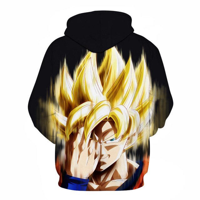 3D Digital Print Dragon Ball Goku Couple sweater Hoodie | Vimost Shop.