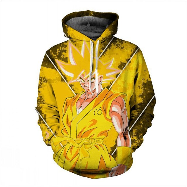3D Digital Print Dragon Ball Goku Couple sweater Hoodie | Vimost Shop.