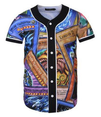 Short Sleeve T shirt Men Baseball Jersey Sport Slim Fit V Neck T-shirts Streetwear European Mens
