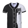 Short Sleeve T shirt Men Baseball Jersey Sport Slim Fit V Neck T-shirts Streetwear European Mens | Vimost Shop.