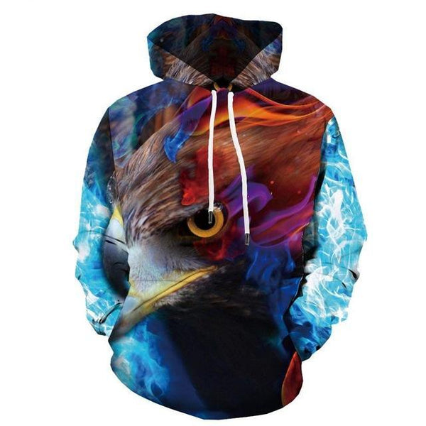 Fire 3d Printed Harajuku Casual Psychedelic Hoodie | Vimost Shop.