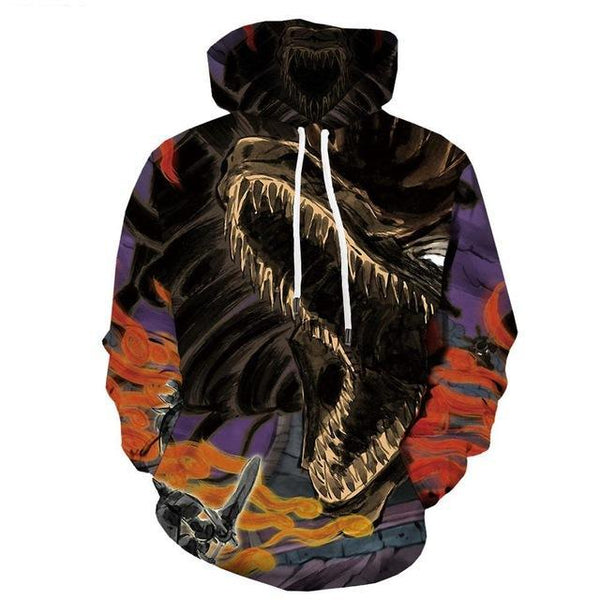Fire 3d Printed Harajuku Casual Psychedelic Hoodie | Vimost Shop.