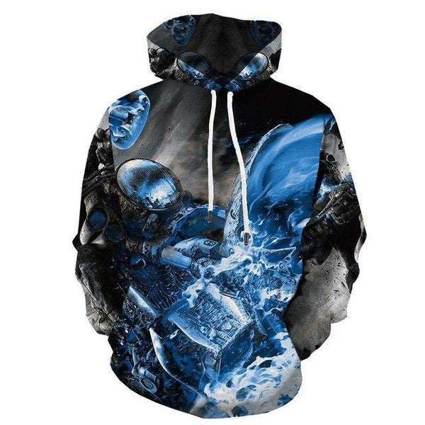 Fire 3d Printed Harajuku Casual Psychedelic Hoodie | Vimost Shop.