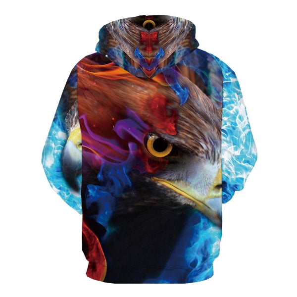 Fire 3d Printed Harajuku Casual Psychedelic Hoodie | Vimost Shop.