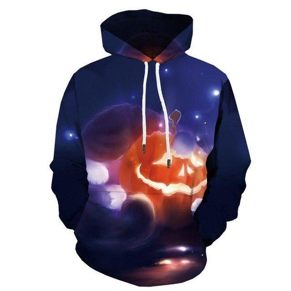 Halloween Men Pumpkin 3d Printed Fire Sweatshirt | Vimost Shop.