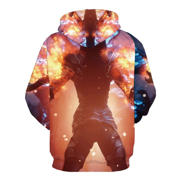 Flame Character Metal Military Colorful 3d Printed  Hoodie | Vimost Shop.