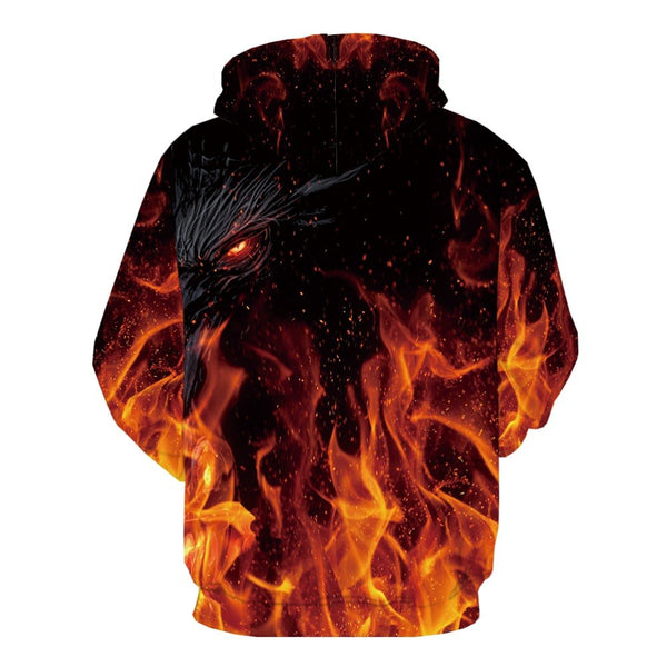 Flame Character Metal Military Colorful 3d Printed  Hoodie | Vimost Shop.