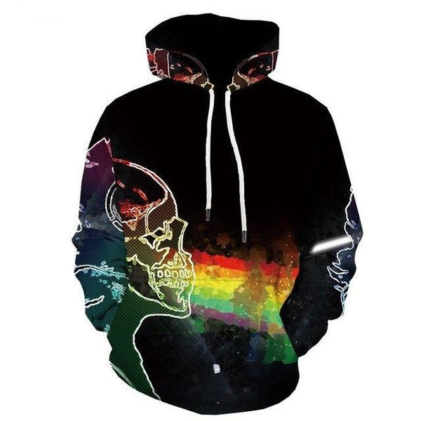 Men Halloween Pumpkin 3D Print Black Hoodie | Vimost Shop.