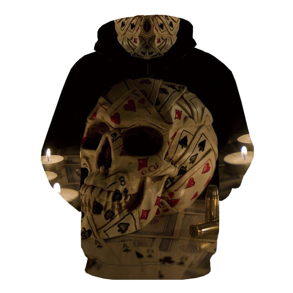 Men Halloween Pumpkin 3D Print Black Hoodie | Vimost Shop.