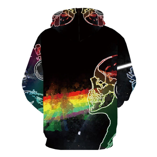 Men Halloween Pumpkin 3D Print Black Hoodie | Vimost Shop.