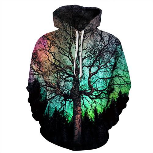 Galaxy Tree 3d Print Hoody Tracksuit Streetwear | Vimost Shop.