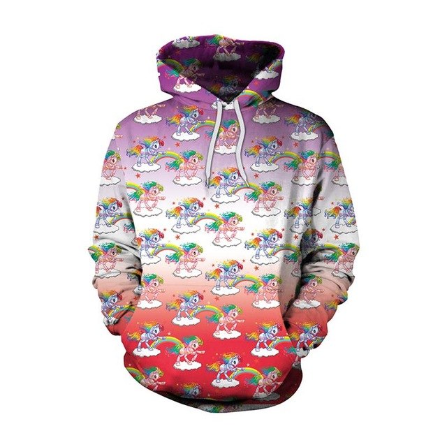 New Fashion Men Women Unicorn 3D Printed Cartoon Hoodies | Vimost Shop.