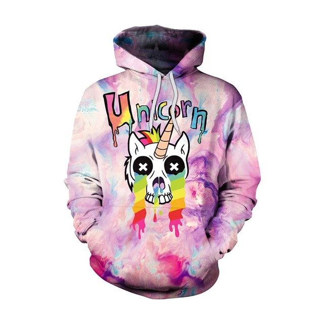New Fashion Men Women Unicorn 3D Printed Cartoon Hoodies | Vimost Shop.