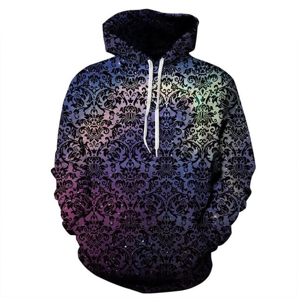 New Fashion 3D Print Waves of Purple Sprite Sweatshirt | Vimost Shop.