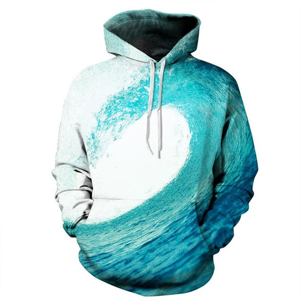 New Fashion 3D Print Waves of Purple Sprite Sweatshirt | Vimost Shop.