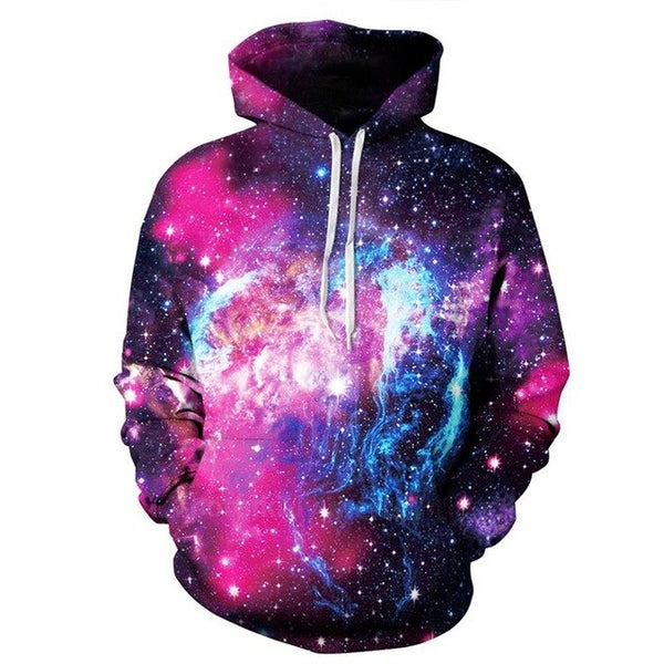 New Fashion 3D Print Waves of Purple Sprite Sweatshirt | Vimost Shop.