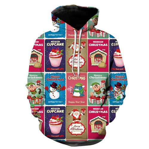 New Fashion Cute Christmas Long Sleeve 3D Hoodies | Vimost Shop.