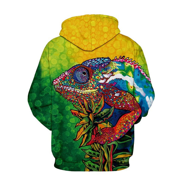 Plus Size 3D  Green Frog Hoodies Sweatshirts | Vimost Shop.