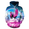 3D print Rainbow Outerwear Pullover Harajuku style | Vimost Shop.