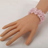 Rose Quartz Stretch Cuff  5 Layer Braided Chunky Chakra Bracelet Handmade Jewelry gift for Women Teen Girls 7.5" | Vimost Shop.