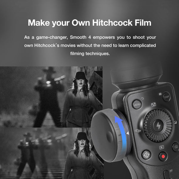 Smooth 4 3-Axis Handheld Smartphone Gimbal Stabilizer for iPhone XS XR X 8Plus 8 7Plus 7 Samsung S9 S8 S7 & Action Camera | Vimost Shop.