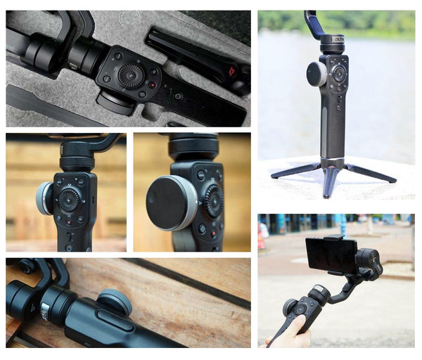 Smooth 4 3-Axis Handheld Smartphone Gimbal Stabilizer for iPhone XS XR X 8Plus 8 7Plus 7 Samsung S9 S8 S7 & Action Camera | Vimost Shop.