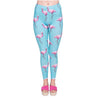 New Fashion Women Legging Cyan Flamingo Printing Leggings High Quality High Waist Woman Pants | Vimost Shop.