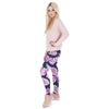 Pink Vegetation Printing Fashion Women Legins Woman Casual Legging High Waist Leggings | Vimost Shop.
