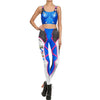 Star Wars Cosplay Costume For Women Wonder Captain America Deadpool Woman Croped Tops Leggings Sets | Vimost Shop.
