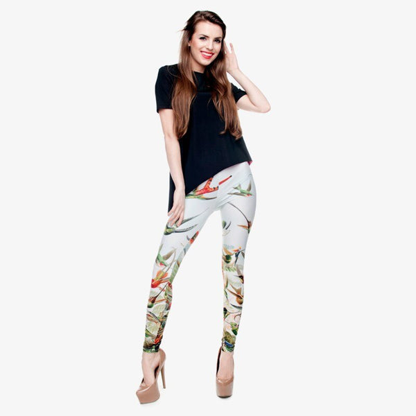 High Quality Birds of Paradise 3D Printing Women Legging Casual Pants Trousers Elasticity Leggings | Vimost Shop.