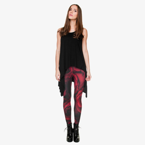 Fashion Flowers Printing Legging Punk Women Legins Stretchy Trousers Casual Women Pants Leggings | Vimost Shop.