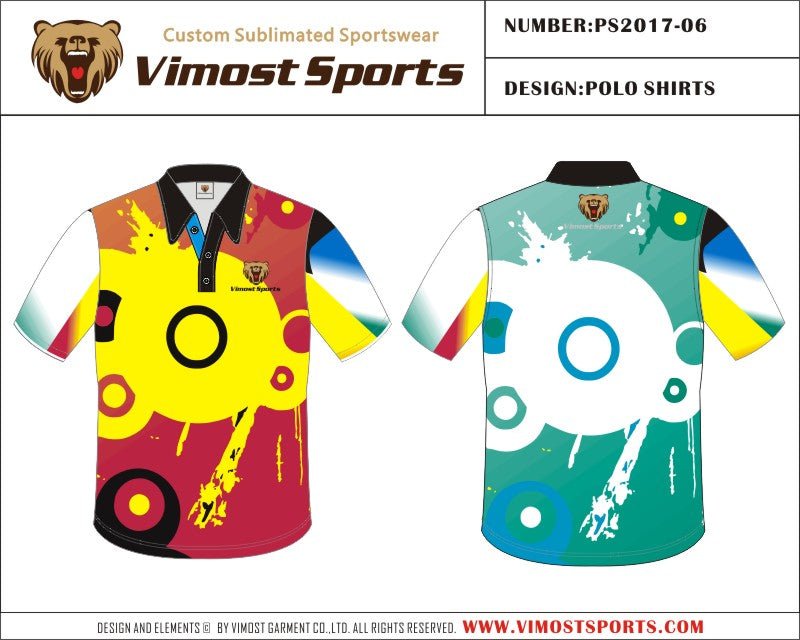 Custom Design Fashion Colorful Polo Sports Wear
