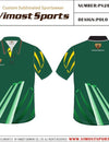 Custom Sportswear Green Design Polo Golf Shirts