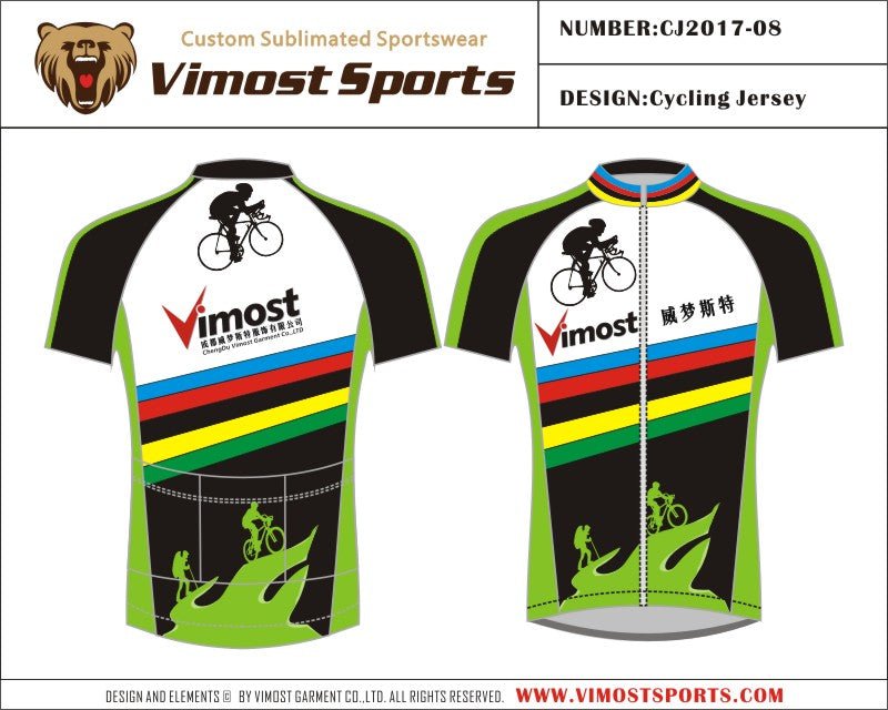 Vimost Sports 2020 Design Zip Bike Shirts