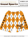 Vimost Sports Orange diamond Design Lacrosse Shorts