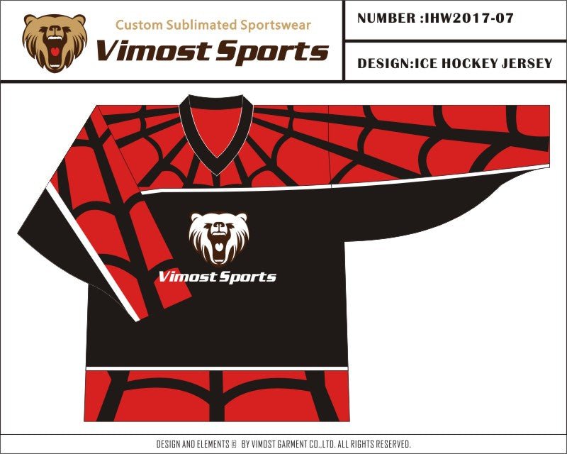 Vimost Sports Spider Design Ice Hockey Wear