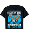 Funny Game Player Art Pattern T-shirt, Suitable For Male And Female Game Players