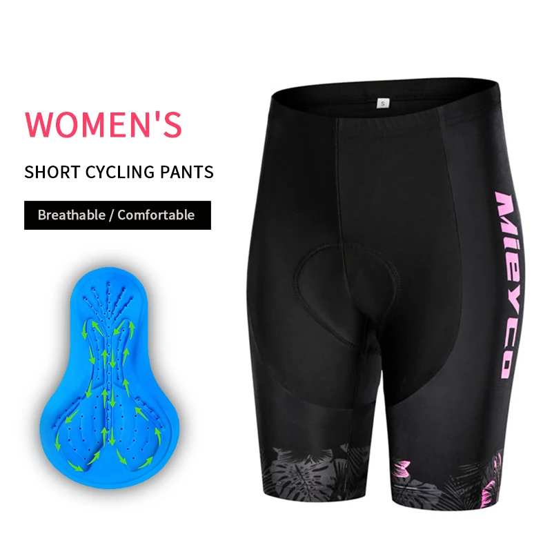 Women 3D Padded Cycling Shorts Quick Dry Breathable MTB Bike Shorts